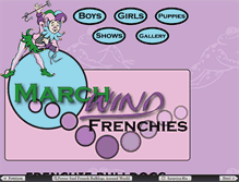 Tablet Screenshot of marchwindfrenchies.net